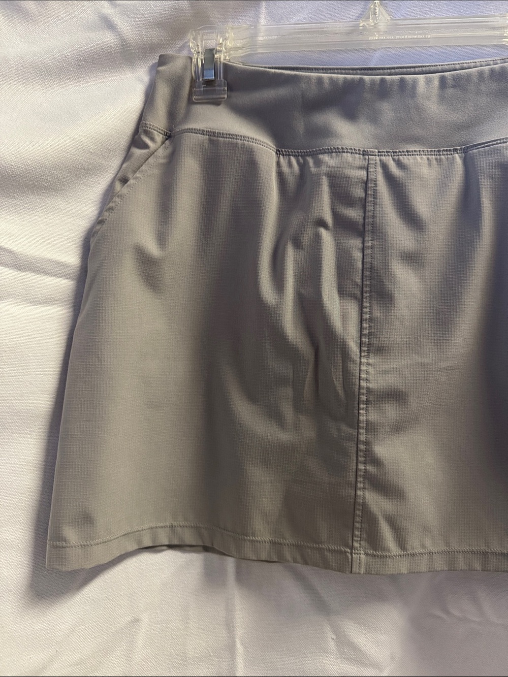 Orvis Light Gray Active Skort Sport Golf Tennis Pickleball Activewear Size S - Picture 4 of 13